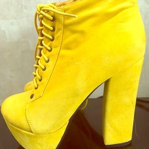 Ankle lace up booties